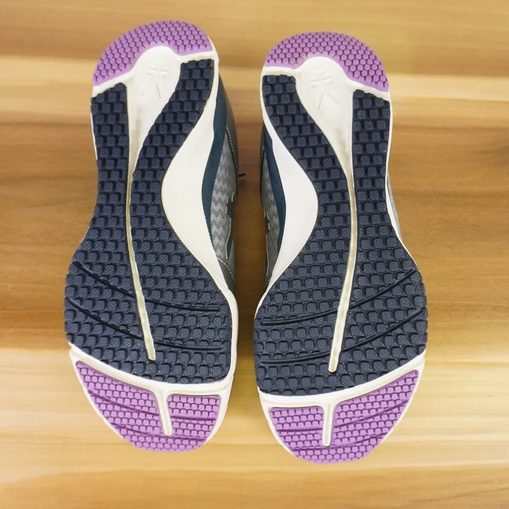 Kuru Quantum Sneakers Womens 8 Wide Gray Lavender Athletic Orthopedic Shoes